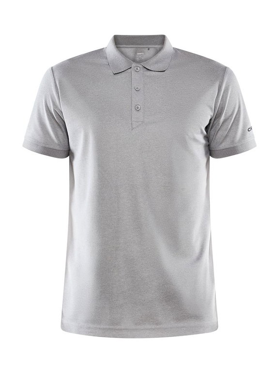 Craft Sport-Polo Core Unify (funktionelles Recyclingpolyester) grau meliert Herren